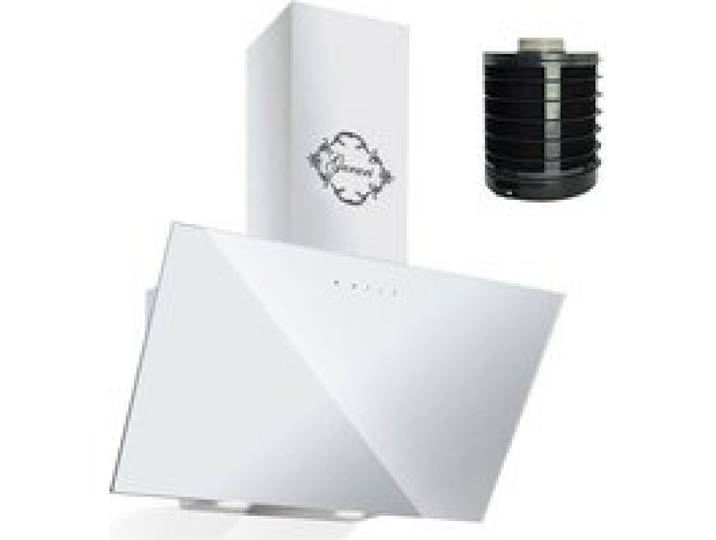 Hotte aspirante murale inclinée - GURARI - GCH 286 WH - 60 cm - 1000 m³/h - Evacuation & recyclage