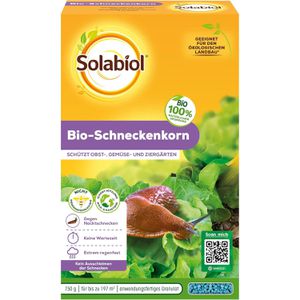Solabiol Schneckenkorn Bio, extrem regenfest, Streugranulat mit Eisen-III-Phosphat, 750 g für 192 m²