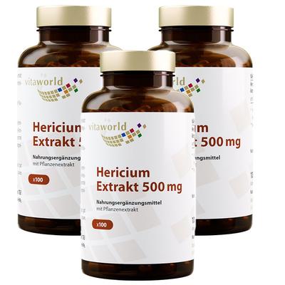 Hericium Extrakt 500 mg Kapseln x3 3x100 St