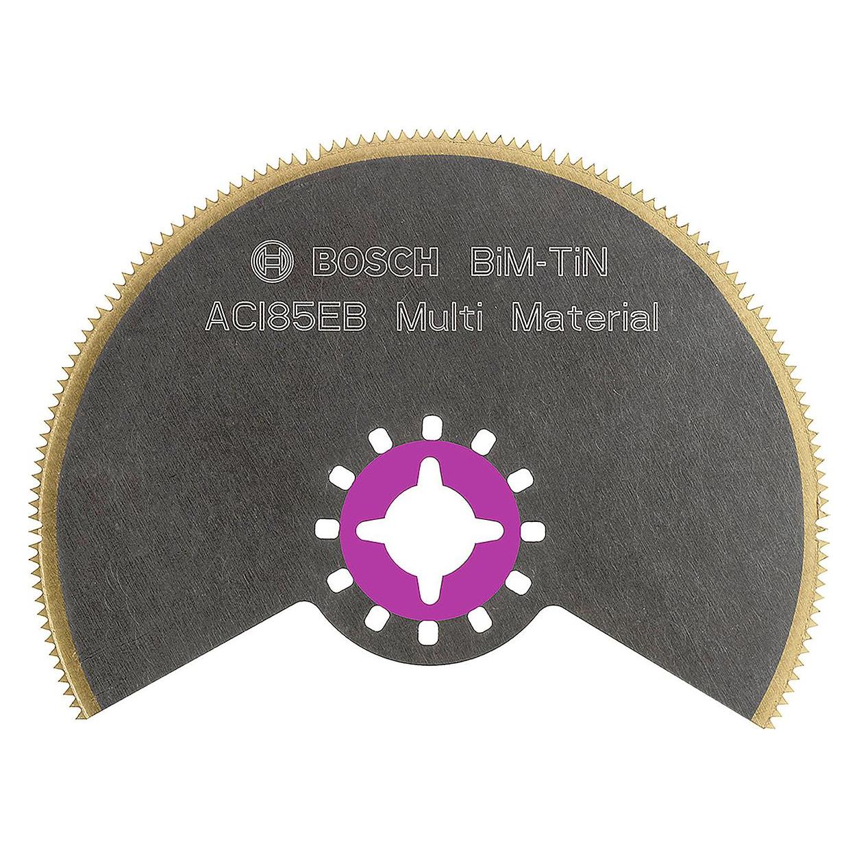 Bosch Professional Zubehör BIM-TiN Segmentsägeblatt ACZ 85 EIB, Multi Material, 85 mm, 1er-Pack (2608661758)
