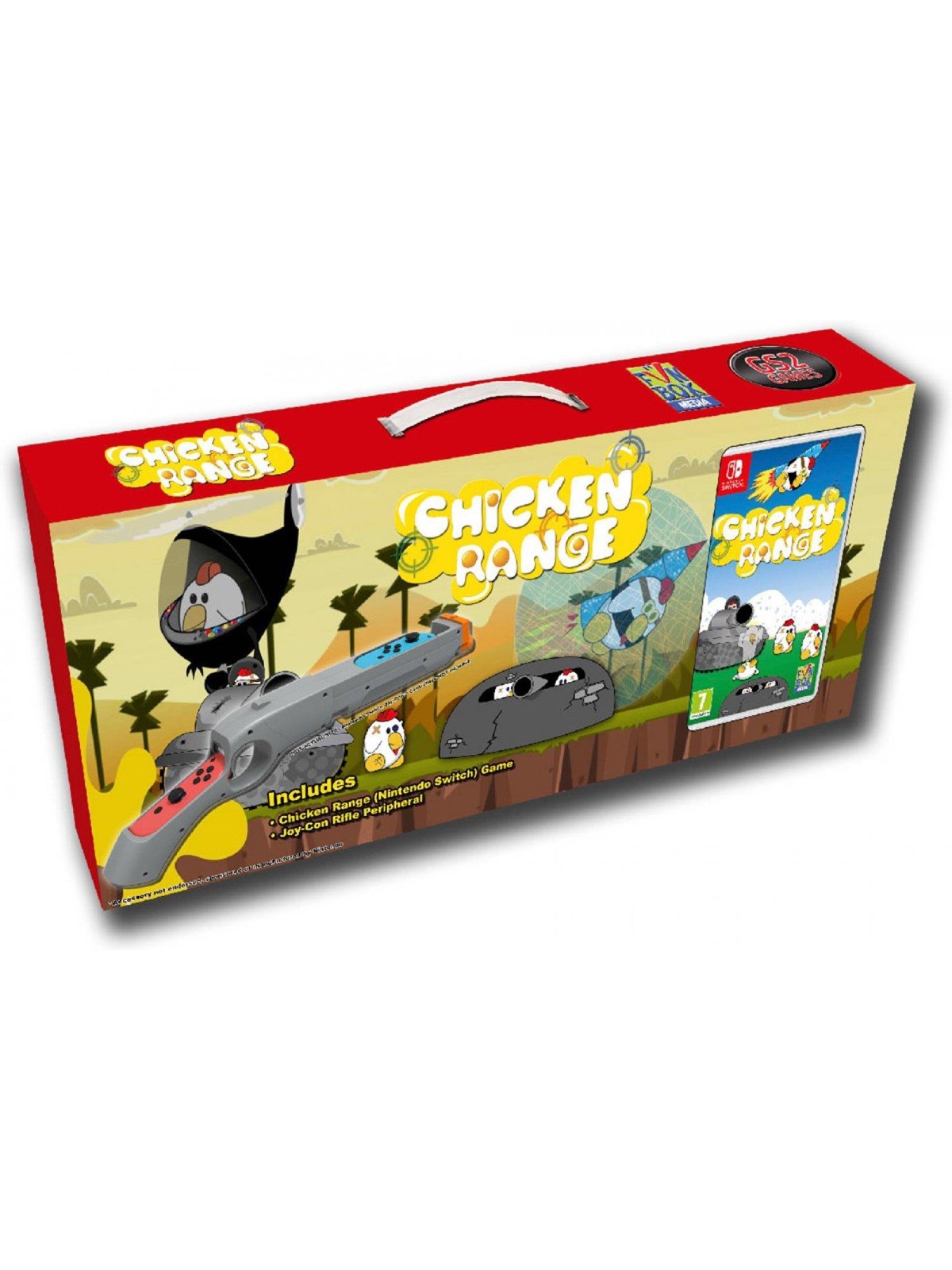Chicken Range Bundle inc. Game and Rifle Peripheral - Nintendo Switch - Action - PEGI 7