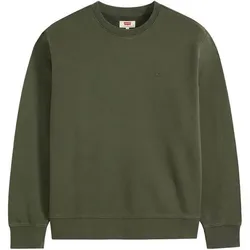 LEVIS Levi's Herren Sweatshirt - The Original Housemark Crew, Rundhals, Baumwolle, Größe M in Grün Grün