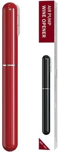 Market Central Air Pressure Wine Opener Portable Cork Remover With Foil Cutter red