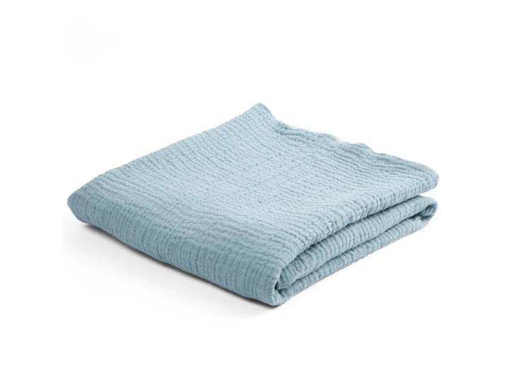 Babydecke Puder Blau