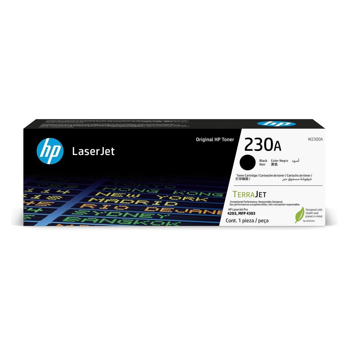 HP 230A Black Original LaserJet Toner Cartridge, 2000 pages, Noir, 1 pièce(s) (BK) (W2300A)