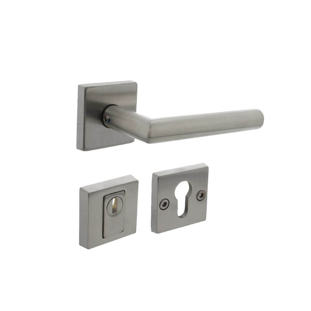 Intersteel Achterdeurbeslagset vierkant met kerntrekbeveiliging RVS - 0035.405725