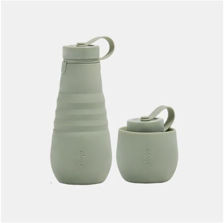 STOJO BOTTLE (GARRAFA COLAPSAVEL 590ml) - SAGE