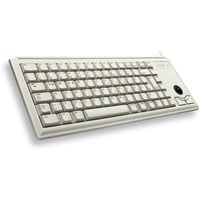 Slim Line G84-4400, Tastatur beige, US-Layout, Cherry Mechanisch, integr. Trackball