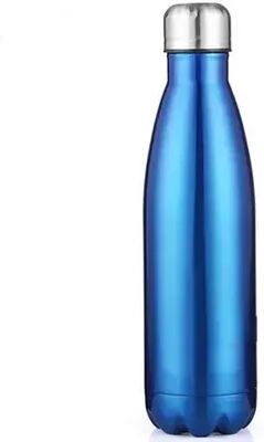 Combo Retail Shop Double Wall Stainless Steel Water Bottle, Insulated Thermos, Keep Hot And Cold, Vacuum Flask, Sport Bottle blue 500ml