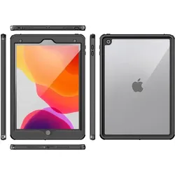 Eiger Peak 3000 (Apple iPad 2019 (7. Gen), Apple iPad 2020 (8. Gen), Apple iPad 2021 (9. Gen)), Tablet Hülle, Transparent, Schwarz
