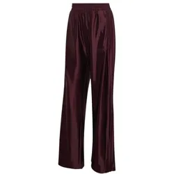 adidas Satin lange Hose Damen - maroon - 2XS