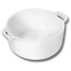 Wilmax England Wilmax Auflaufform mit Griffen 220 ml Porzellan Weiß, 2er Set