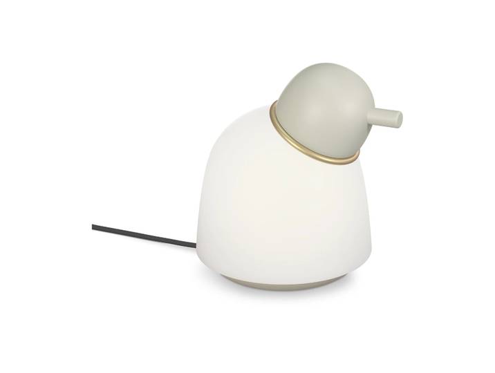 Belid Lampe de table Bird 21,5 cm Sand-laiton-verre opale