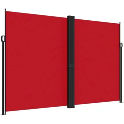 vidaXL Seitenmarkise Ausziehbar Rot 220x600 cm