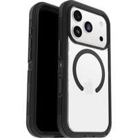 Defender Pro XT, Handyhülle transparent/schwarz, iPhone 17 Pro, MagSafe