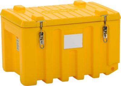 Transport- und Pritschenbox CEMO CEMbox 150, Polyethylen, 150 l, L 800 x B 600 x H 530 mm, stapelbar, gelb
