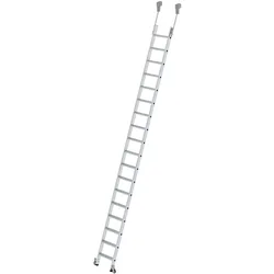 PROREGAL Stufen-Regalleiter fahrbar 18 Stufen