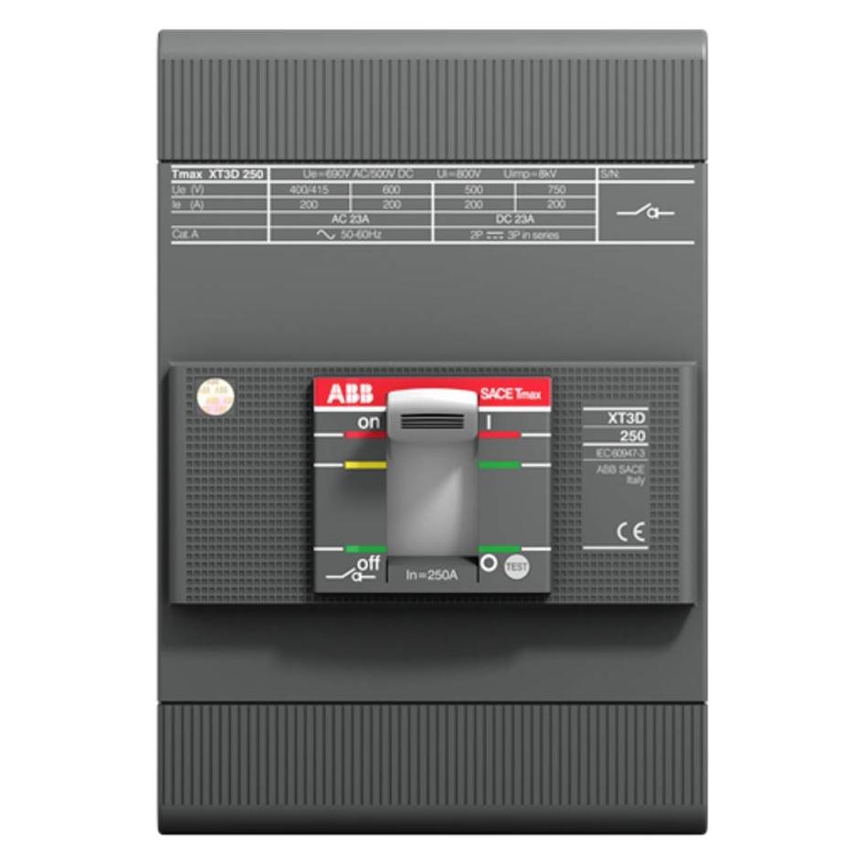 ABB XT3D 250 3P F F Tmax XT3D 250 3p F F (1SDA068210R0001)