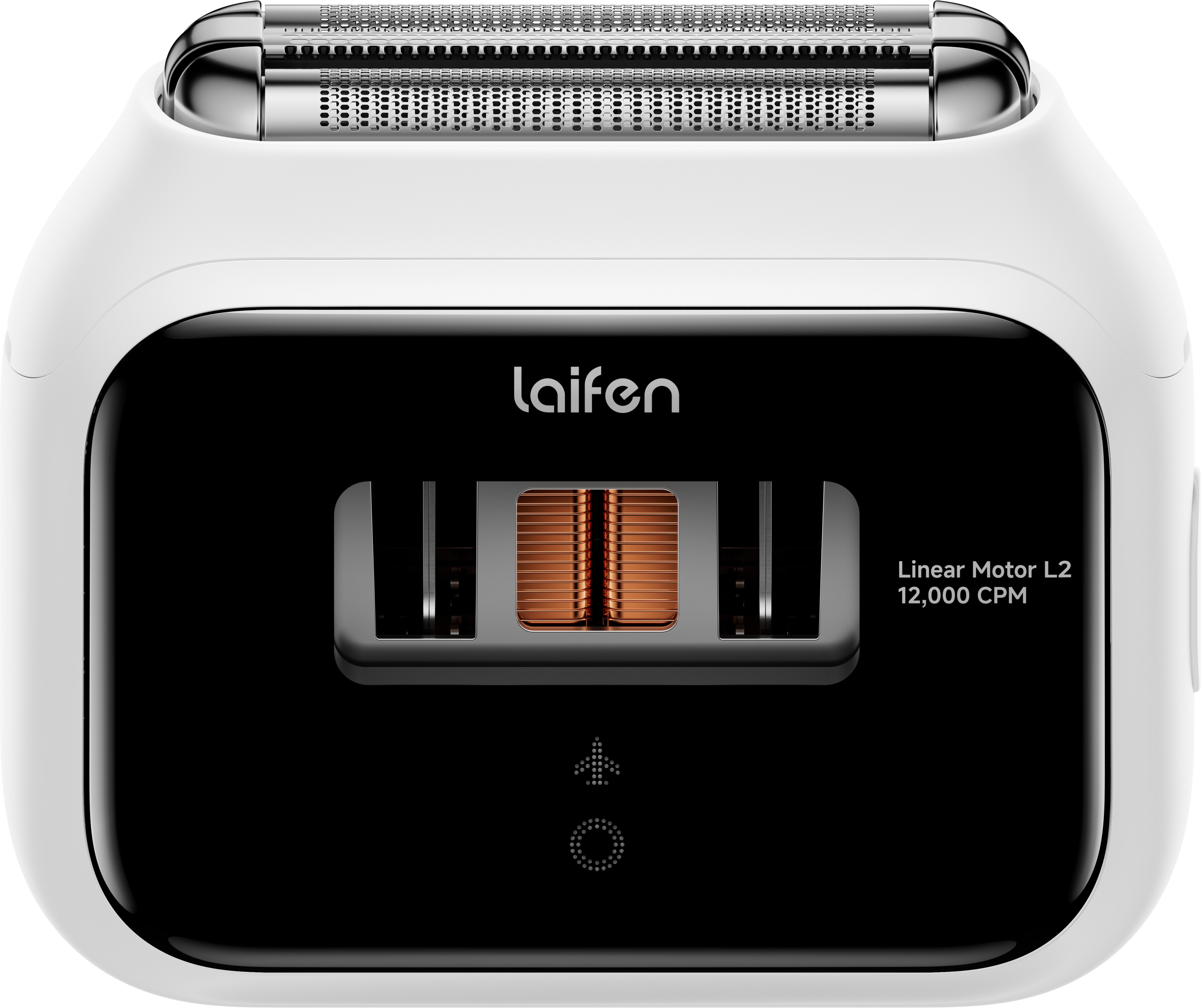 Laifen P3 Elektrorasierer mit 3-Klingen-System & Dual-Linearmotor - IPX7 Nass- & Trockenrasierer, USB-C, Reisetasche, weiß