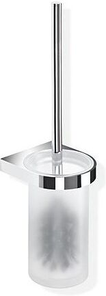 Hewi System 800 WC Bürstengarnitur 8002010045 verchromt, Kristallglas satiniert
