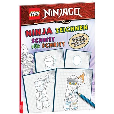 LEGO® NINJAGO® – Ninja zeichnen Schritt für Schritt, Taschenbuch von , AMEET sp. z o.o., 978-3-96080-756-8