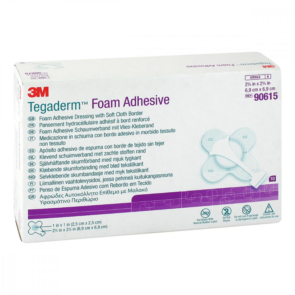 B2B Medical GmbH Tegaderm Foam Adhesive 6,9x6,9 cm kreuzform 90615 11374554