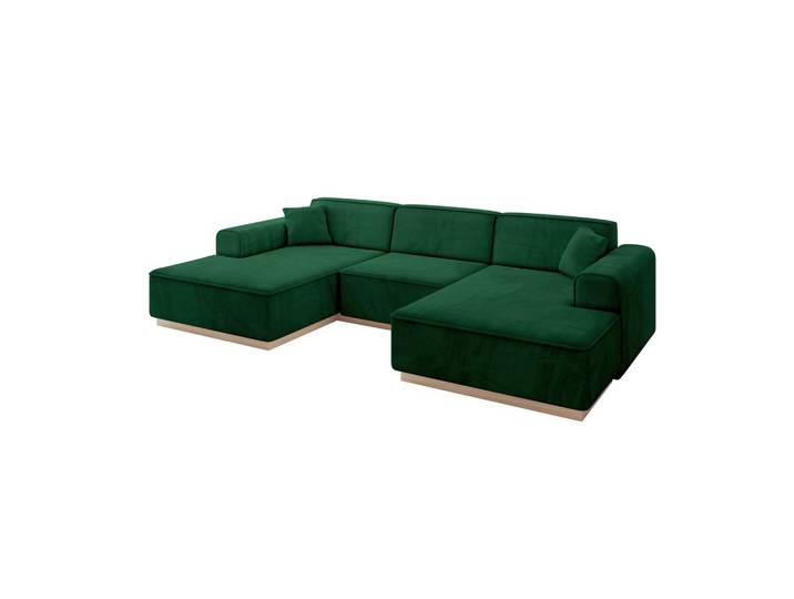 WOHNLANDSCHAFT IREA-U1 - 303x171x83 cm Grün