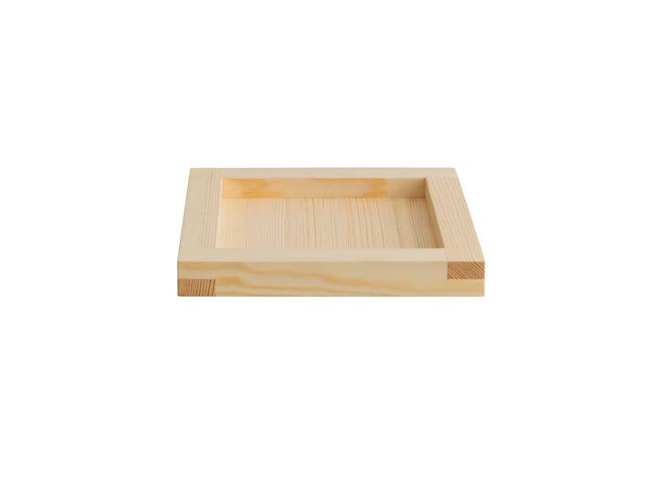 Vaarnii 009 Tray plateau Pin en huile-cire, 33x33x6 cm