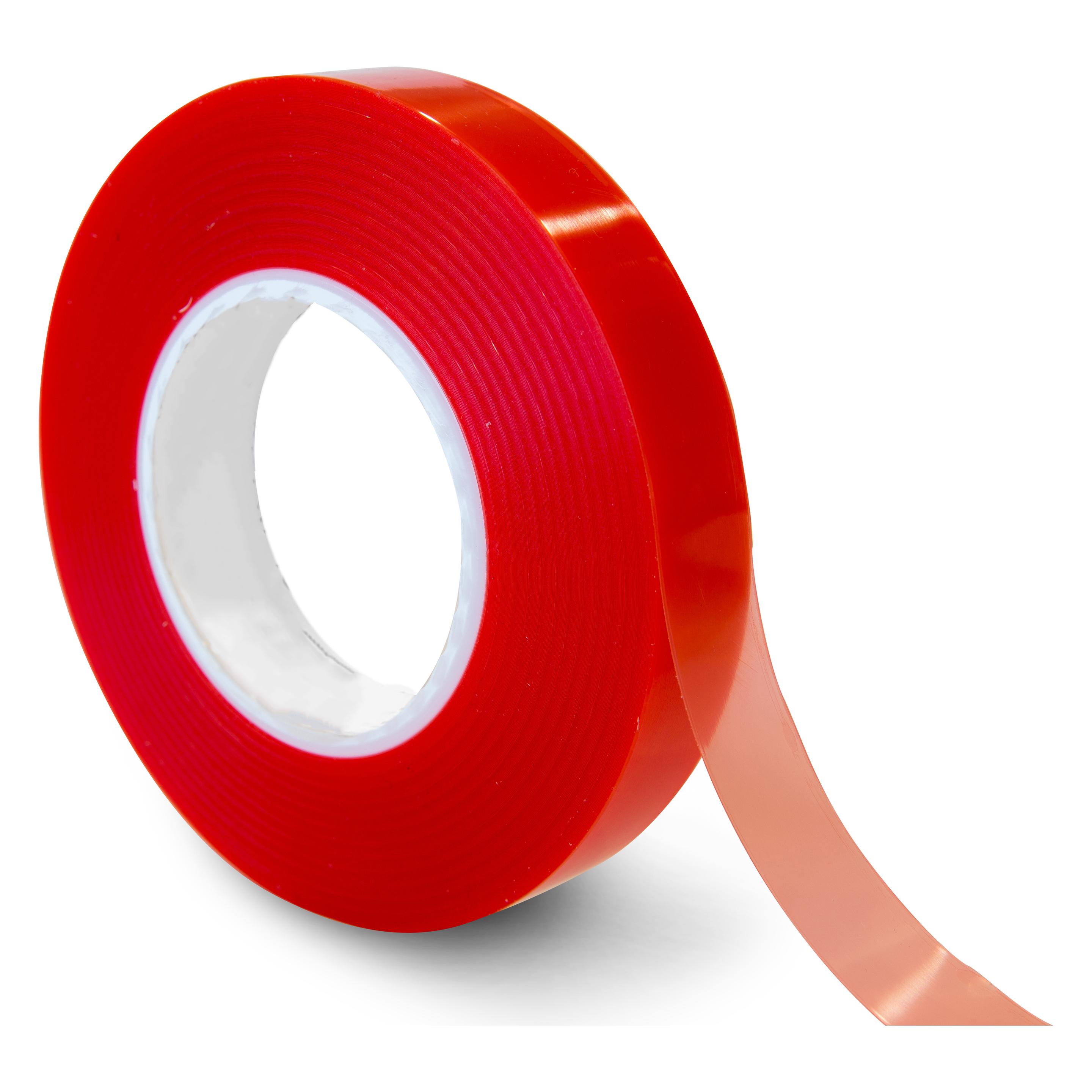 RS PRO F40 Kunststoff-Klebeband doppelseitig, Rot, Stärke 0.2mm, 20mm x 50m (20 mm) (2231086)