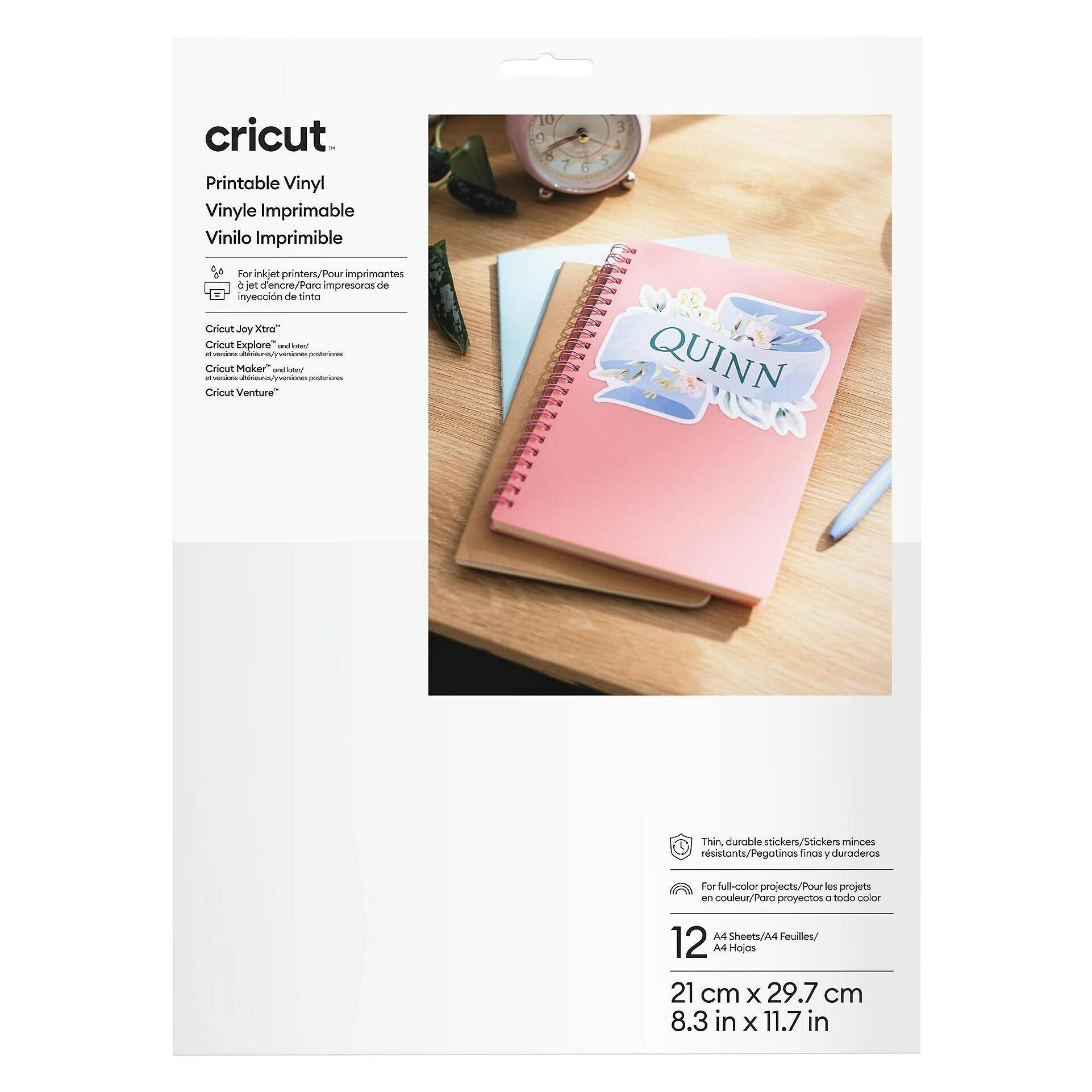 Cricut Printable Vinyl A4 - 12 sheets Transparent (P) (12x) (2011884)