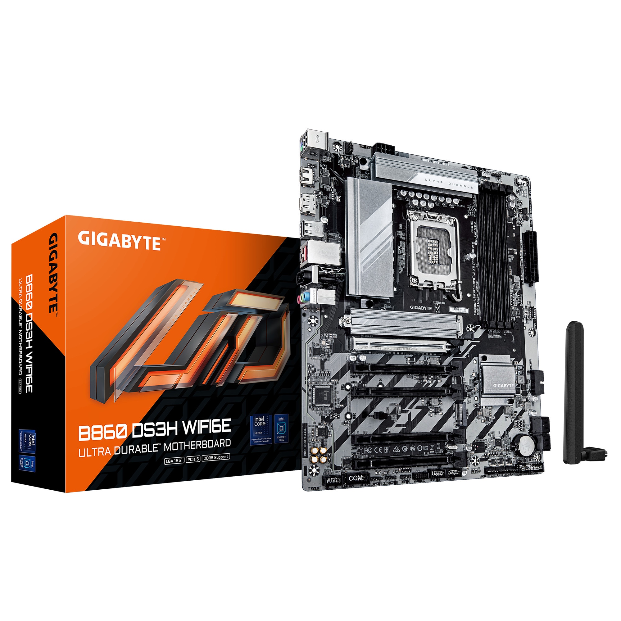 GIGABYTE B860 DS3H WIFI6E ATX Mainboard - Sockel 1851