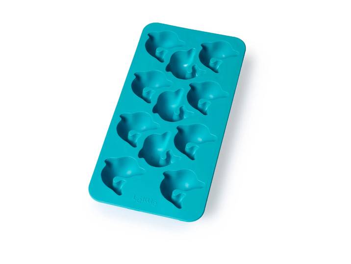 Lékué Moule à glaçons avec couvercle turquoise Lékué Dauphin