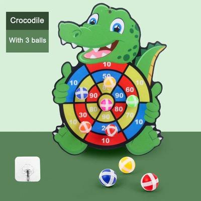 Montessori Kids Dart Board Game For Active Indoor Learning crocodile