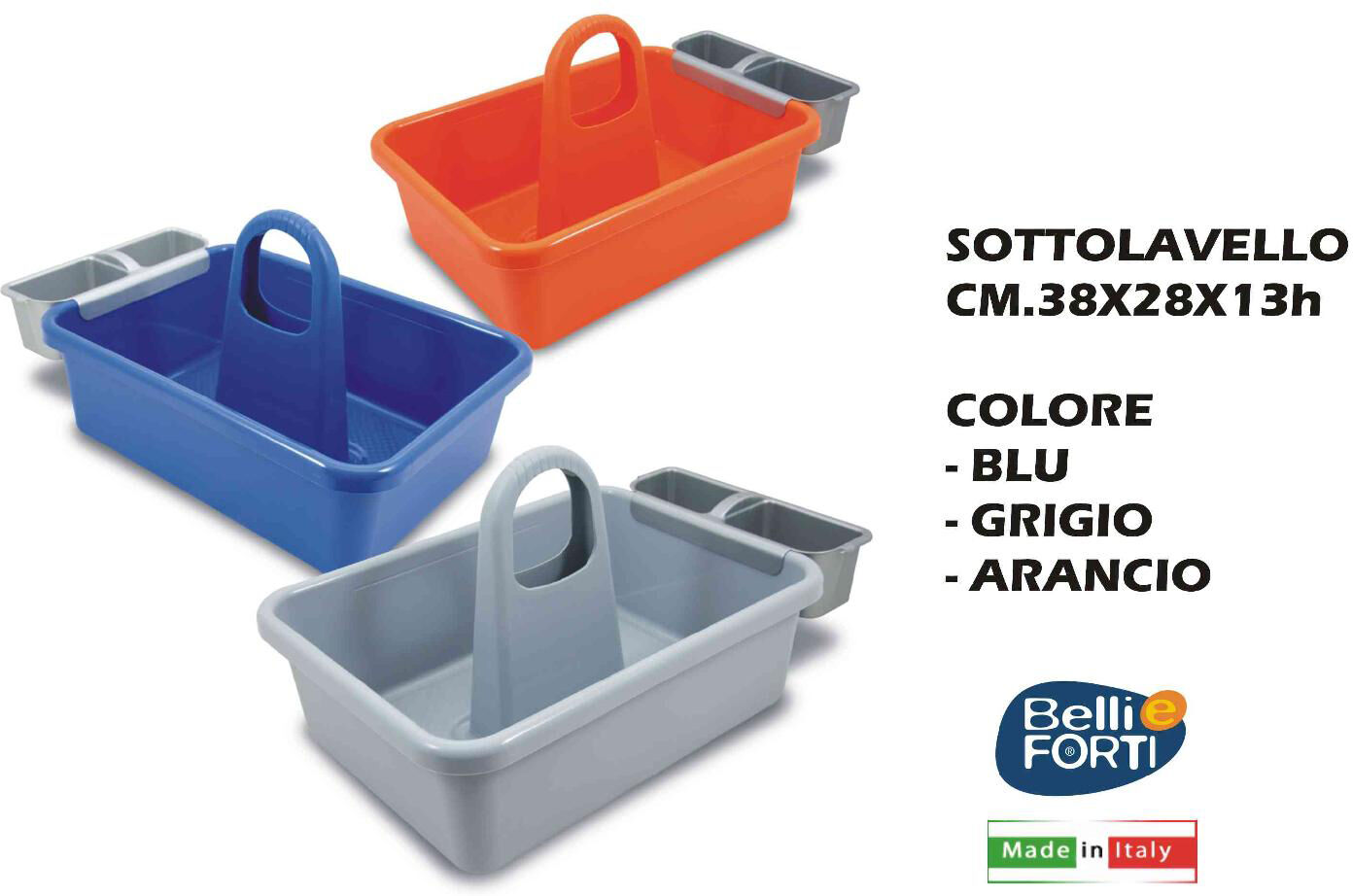 belli e forti L0079 Sottolavello Contenitore Per Detersivo Ar Bl Gr - L0079