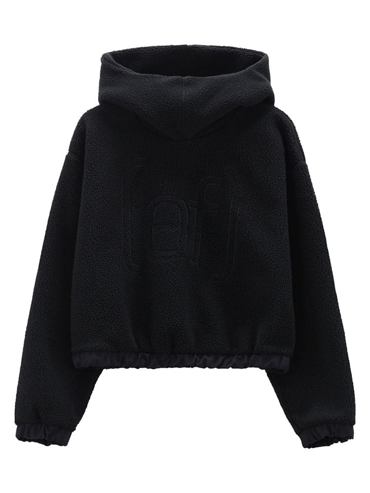 cmp Fleece-Hoodie in Schwarz - XS