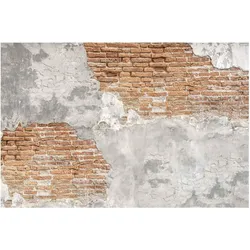 FOTOTAPETE Shabby Backstein Wand 336/225 cm