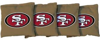 Skip's Garage San Francisco 49ers NFL Gold Cornhole Bags