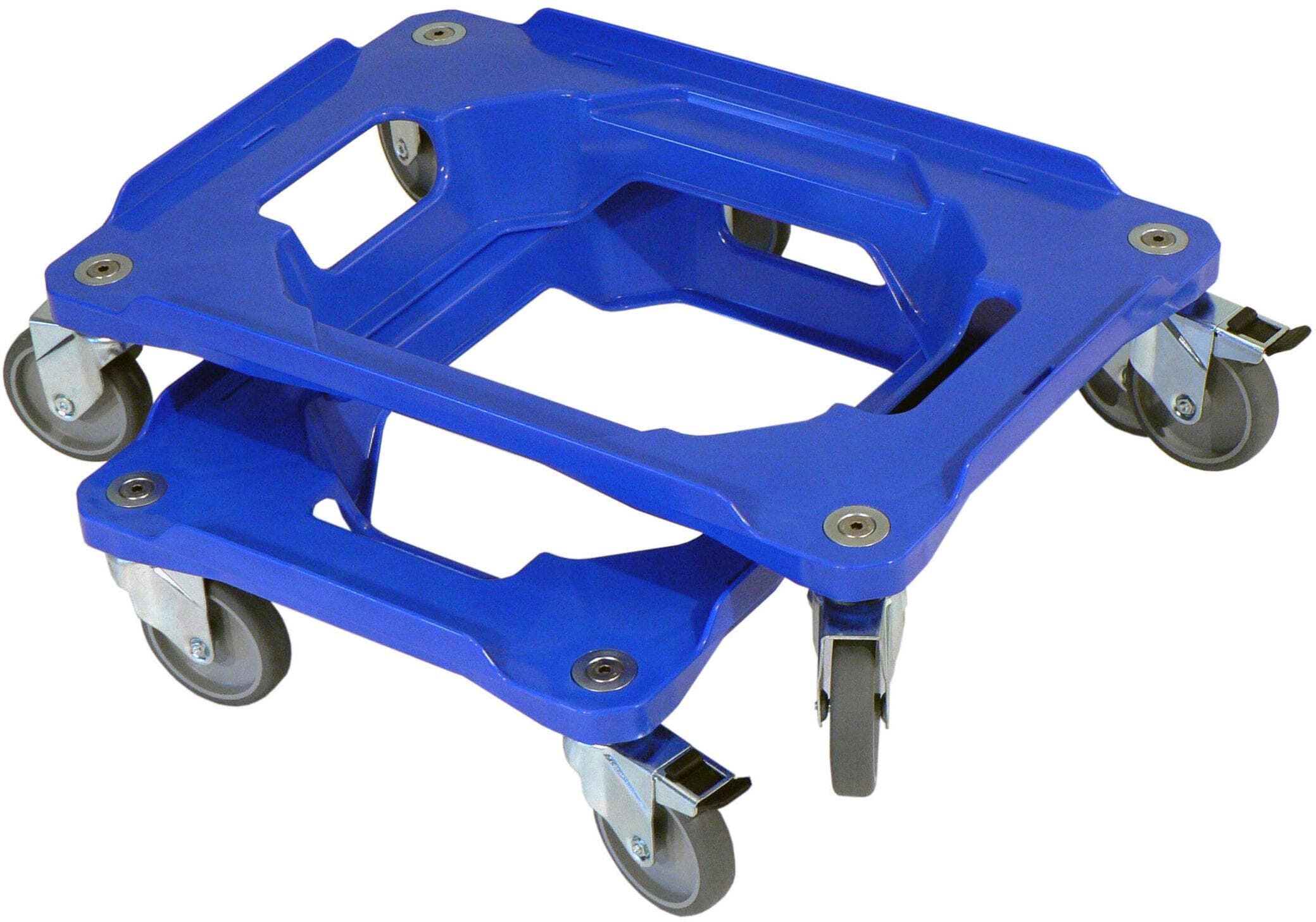 Transportroller "Utz 120 kg, 615 x 415", blau, B:61,5cm H:16,5cm, Transportwagen, Transportroller blau Einheitsgröße