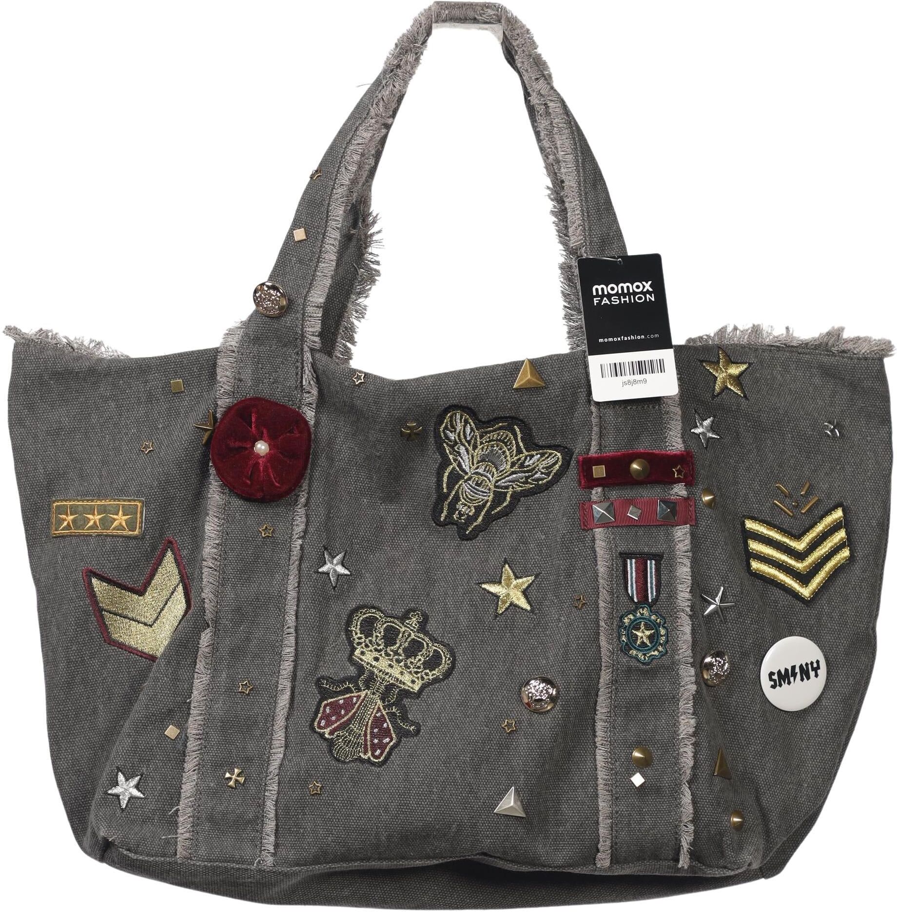 Steve Madden Damen Handtasche gross, Grau, Baumwolle - Second Hand