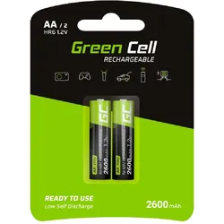 2x Akumulator AA HR6 2600mAh Akkus Batterien (Nickel-Hydrid-Akku, Spannung von 1,2V, lange Lebensdauer, Temperaturbereich von -20 bis 60 ° C)