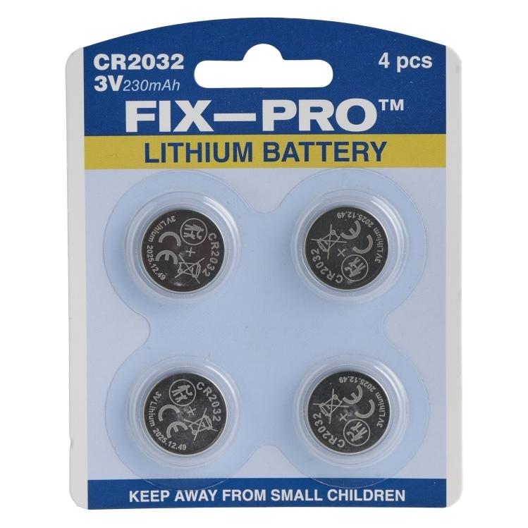 Fix-Pro BATTERI CR2032 3,0V 230MAH (230 mAh) (FPCR2032)