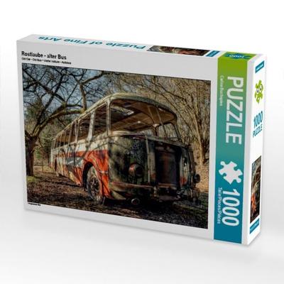 CALVENDO Puzzle Rostlaube - alter Bus | 1000 Teile Lege-Größe 64x48cm Foto-Puzzle für glückliche Stunden