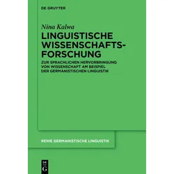Linguistische Wissenschaftsforschung, Fachbücher von Nina Kalwa