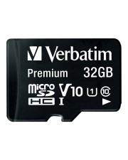 Verbatim Flash-Speicherkarte microSDHC/SD-Adapter inbegriffen 32 GB Class 10 microSDHC (44083)