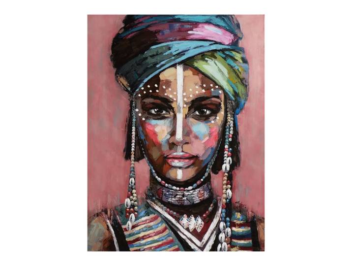 Leinwandbild Arte, Alldecor, beige/rosa/türkis