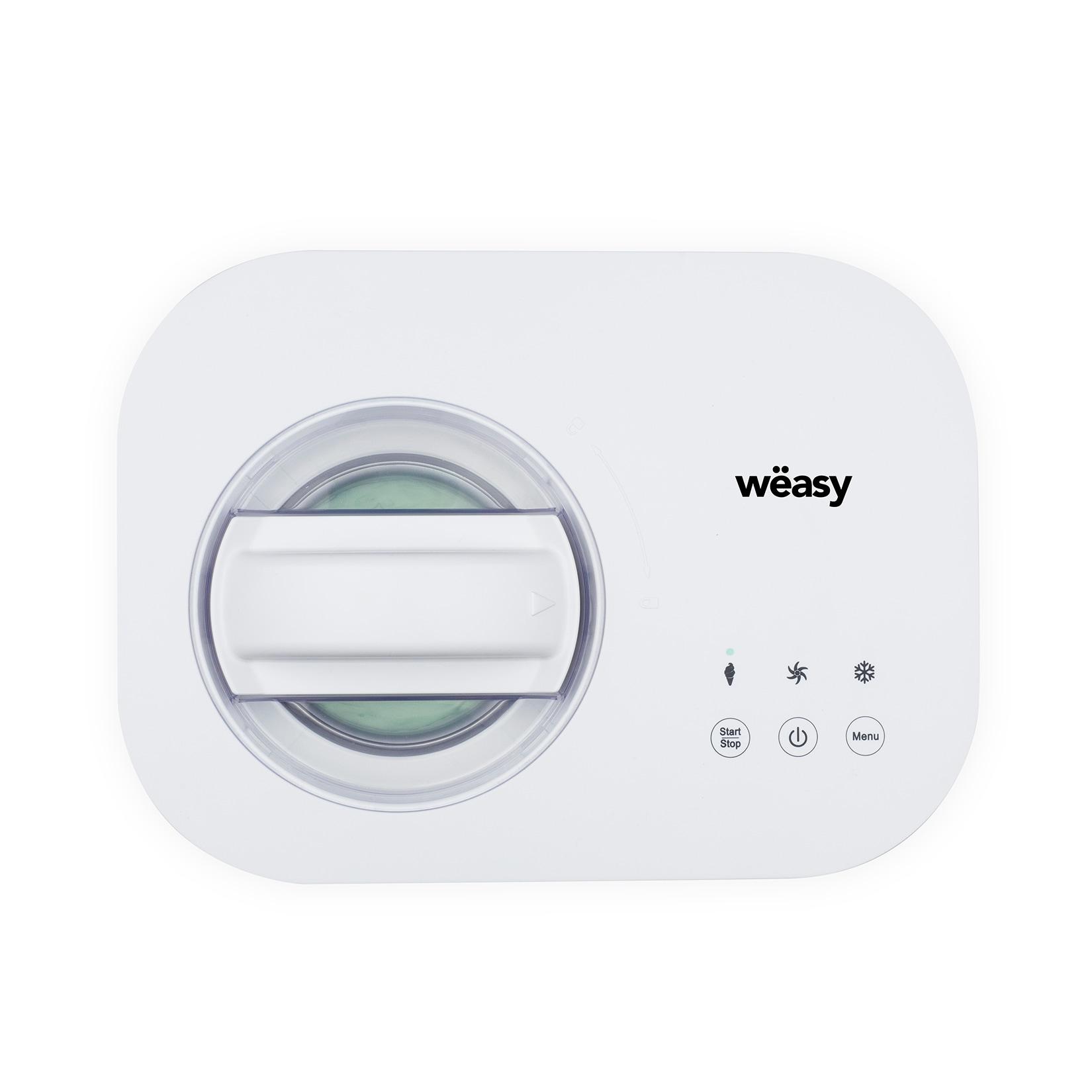 Wëasy Eisturbine YUM135, 1L, Fertig in 60 Min., Automatische Abschaltung, 100 W, Touch Panel, Kühlhaltefunktion, Zubereitungsschüssel
