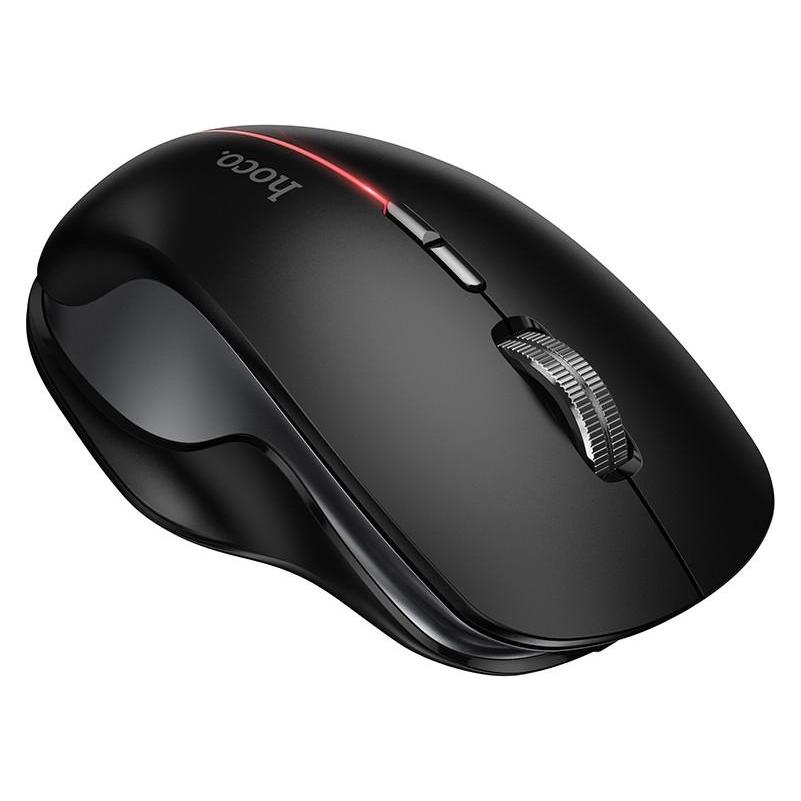 Hoco GM40 Dixon RGB Dual-Mode Wireless Mouse, schwarz (Kabelgebunden, Kabellos) (62925544)
