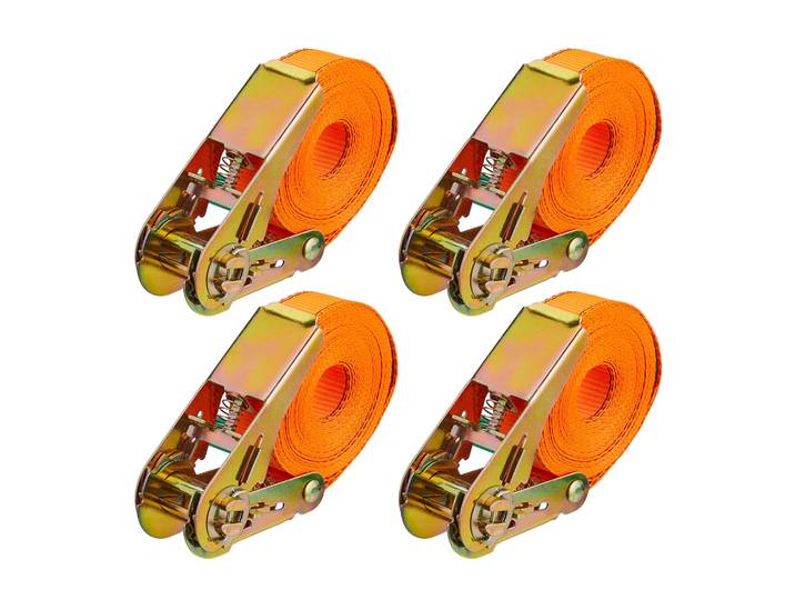Spanngurte mit Ratsche 4er-Set Gold-Orange