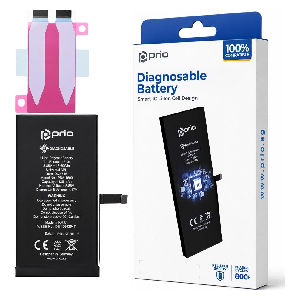 prio Diagnosefähiger Akku für iPhone 14 Plus (PBA-1609)