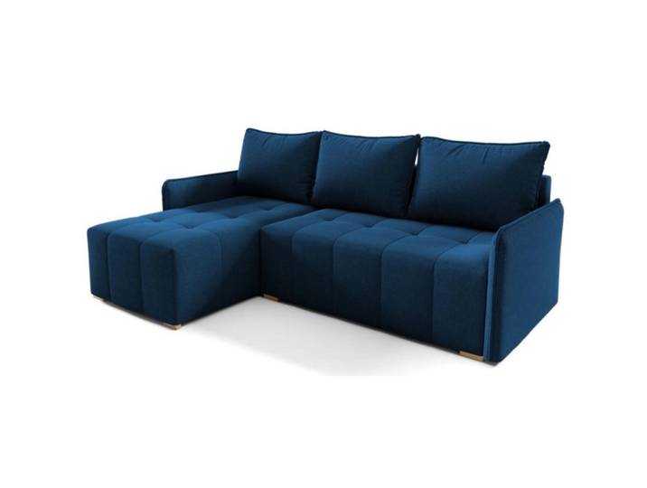 Sepro Meble Ecksofa Granatowy Grend Links, Blau, 210x140 cm, Wohnzimmer, Sofas & Couches, Wohnlandschaften, Ecksofas